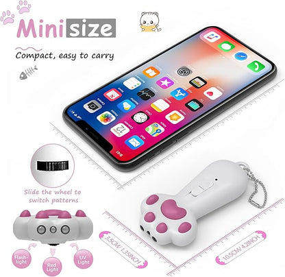 FYNIGO Interactive Cat Toys for Indoor Cats and Dogs,7 in 1 USB Rechargeable Cat Teaser Toy for Chasing and Exercise