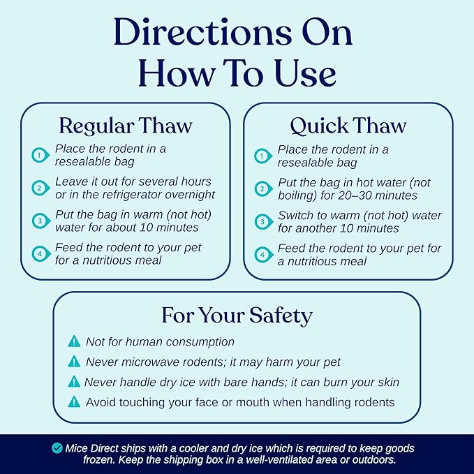 MiceDirect EST. 2003 40 Frozen Mice Fuzzie Feeders Snake Food for Juvenile Hognose Corn milks (1.25-1.5 in) (160 Grams Min)