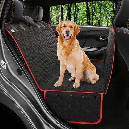 XL Dog Car Seat Cover for Back Seat, Waterproof Hammock for Car, SUV & Truck, Non-Slip Backseat Cover for Dogs, Heavy-Duty Dog Hammock Style Seat Protector Pets, Easy to Install & Clean