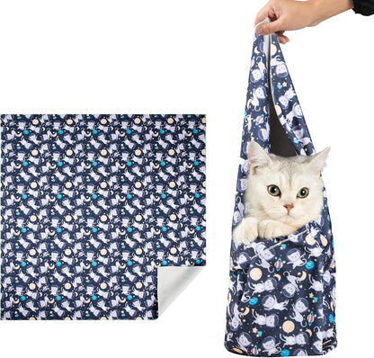 21.7'' Cat Wrap for Cutting Nails, Cat Restraint for Nail Clipping, Cat Swaddle Wrap for Adult Cats, Cat Burrito Wrap Can Be Applied to Cat Nail Trimming, Large, Within 6lbs