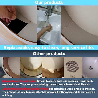 6.6in Silent Hamster Wheel with 2 Natural Chew Toys - Wooden Exercise Wheel with Removable Track, Quiet Spinner for Gerbils, Mice, Hamsters,Mouse,Syrian Hamster (6.6in)