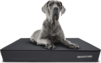 The Dog’s Bed Orthopedic Memory Foam Dog Bed, XXL Grey & Black, Waterproof, Supportive Dog Bed with Replaceable Covers