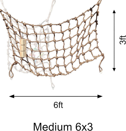 Parrot Climbing Rope Net (Choose Size) (Medium 6x3ft)