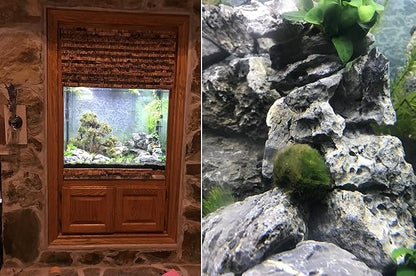 Voulosimi 18 lb Seiryu Rock Stone for Aquariums, Landscaping Model,Tank Decoration