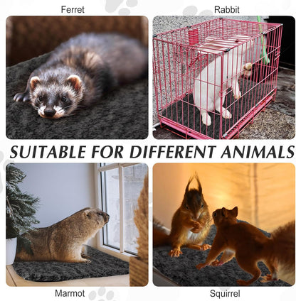 4 Pack Self Warming Cat Pads Self Heating Cat Mat Washable Homeless Dogs Thermal Pads Kennel Pad Reflects Body Heat Warm Crate Bed Mat for Indoor Outdoor Pet(Black,16 x 20 Inch)