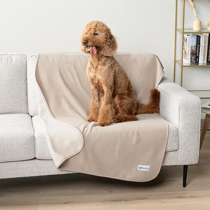 PetAmi Waterproof Pet Blanket Dog Bed Couch Cover for Furniture, Reversible Washable Soft Fleece