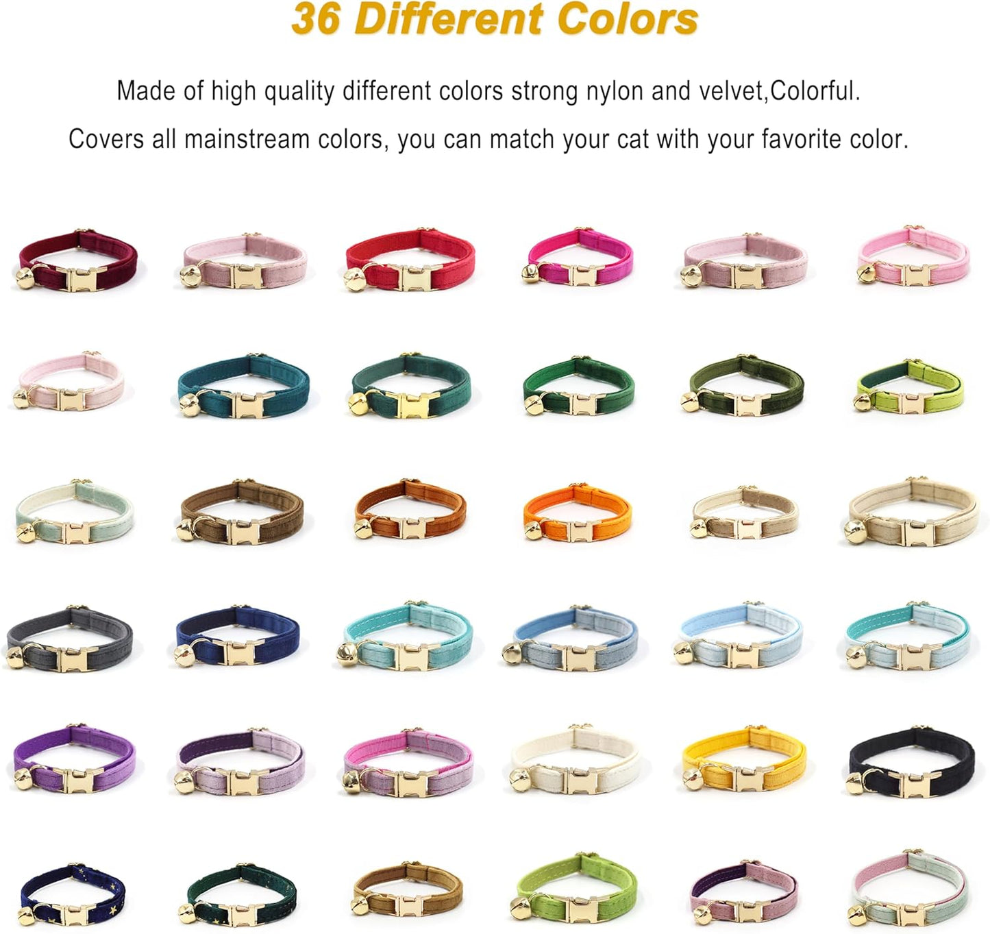 Personalized Cat Collar with Bells,Velvet Customized Small Cat Collar with Name Tag,Pet Collar with Name Phone Number Engraved ID Tags for Boy and Girl Kitten Cats (Peacock)