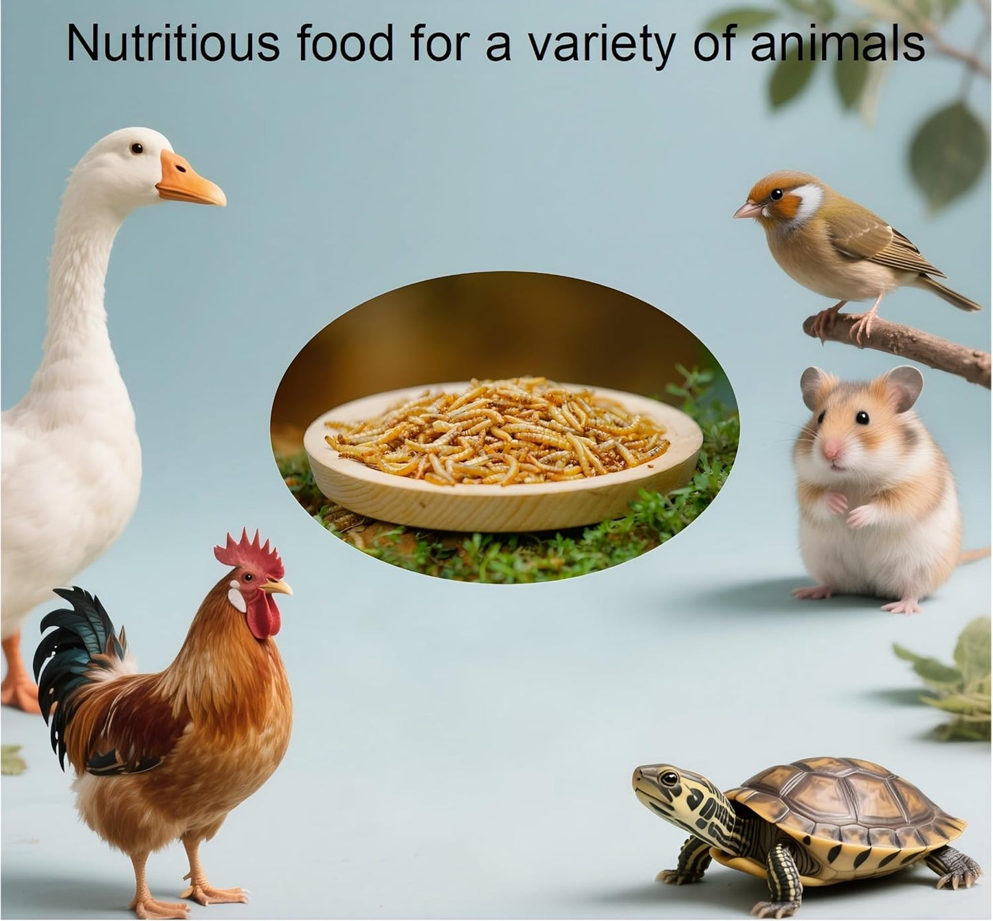 20oz Dried Mealworms – High Protein, All Natural Non-GMO Treats for Chickens,Birds,Reptiles