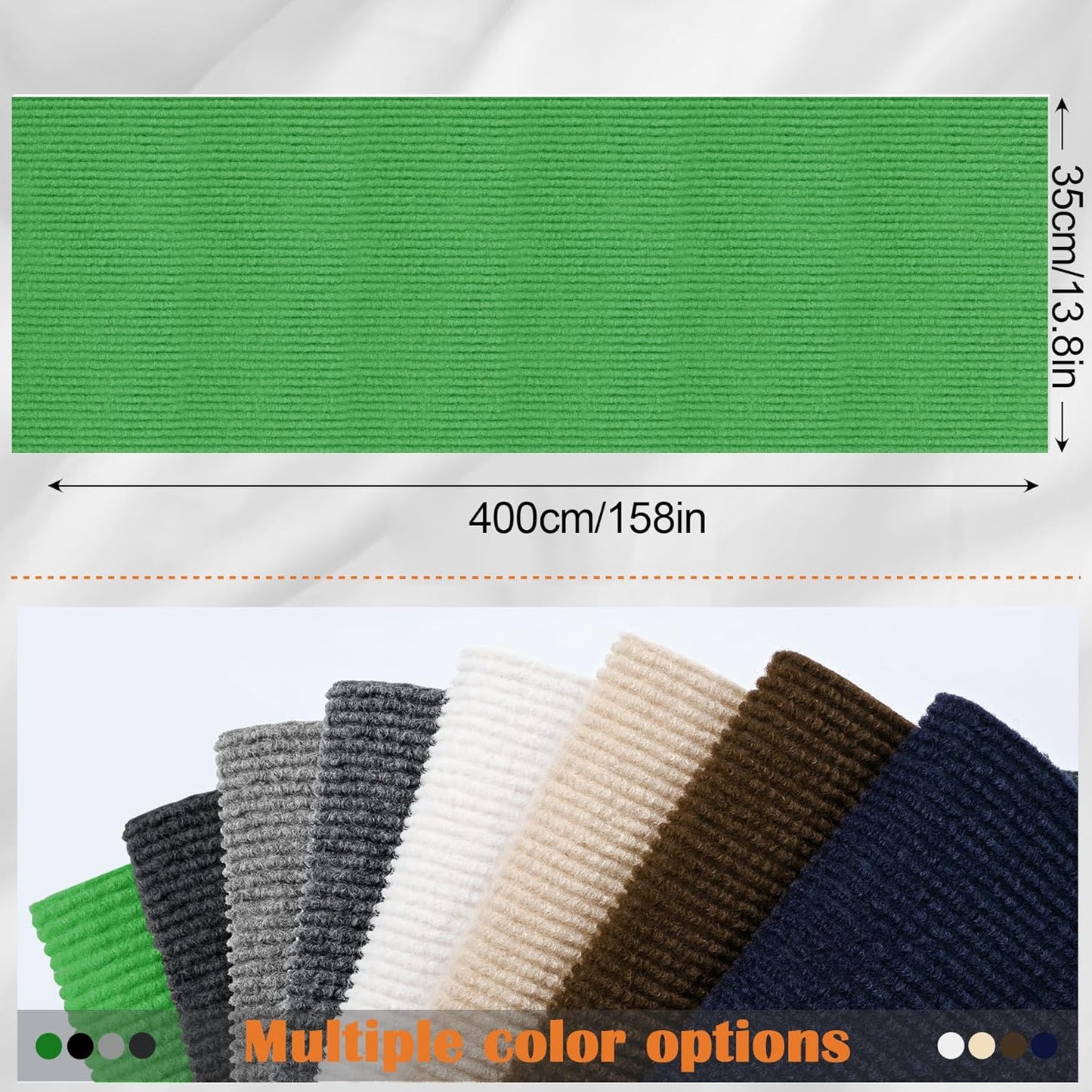 Cat Scratch Furniture Protector - 158" x 13.8" Trimmable Self-Adhesive Cats Claws Scratch Pads, DIY Cat Climbing Couch Protector for Scratch Post Cat Tree Replacement Indoor (Green)