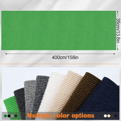 Cat Scratch Furniture Protector - 158" x 13.8" Trimmable Self-Adhesive Cats Claws Scratch Pads, DIY Cat Climbing Couch Protector for Scratch Post Cat Tree Replacement Indoor (Green)