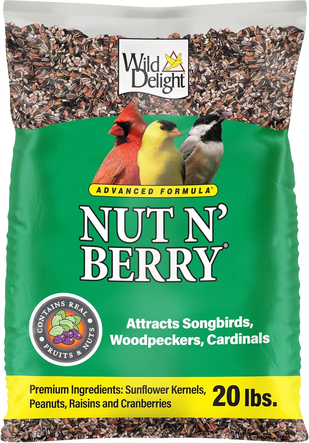 Wild Delight 366200 20-Pound Nut N-Berry Birdfood, 20 lb