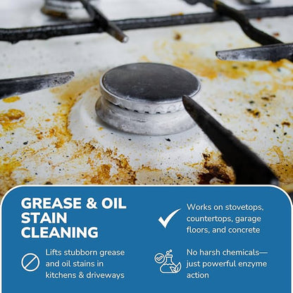 BIRD BARRIER Dissolve-It Enzyme Cleaner - Bird Dropping - Dissolves Waste – Treat Affected Areas Before Installing Bird Control Products - 1 Gallon Makes 2 Gallons