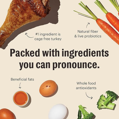 The Honest Kitchen Whole Food Clusters Grain Free Turkey Dry Dog Food, 1 lb Trial Pouch