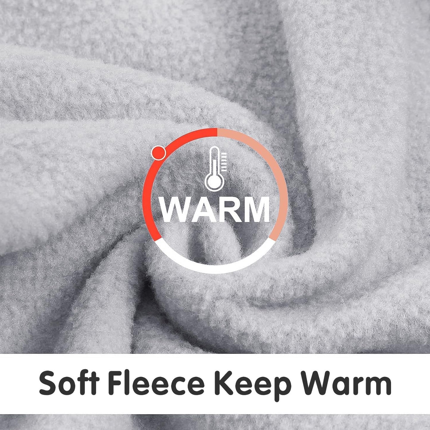 Idepet Dog Fleece Sweater - Soft Puppy Sweater & Cat Apparel - Warm Winter Shirt (Grey, Small)