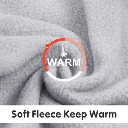 Idepet Dog Fleece Sweater - Soft Puppy Sweater & Cat Apparel - Warm Winter Shirt (Grey, Small)