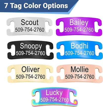 GoTags Personalized Cat Collars with Tag, Engraved Custom Cat Collar with Name and Phone, Breakaway Collar with Safety Buckle and Bell, Adjustable for Cats and Kitten (Red with Nameplate)