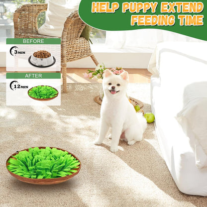 Snuffle Mat for Dogs Cats, Interactive Pet Non Slip Sniff Mat for Slow Eating Cognitive Puzzle Feeder for Enrichment Mental Stimulation Toys Keeping Boredom Away