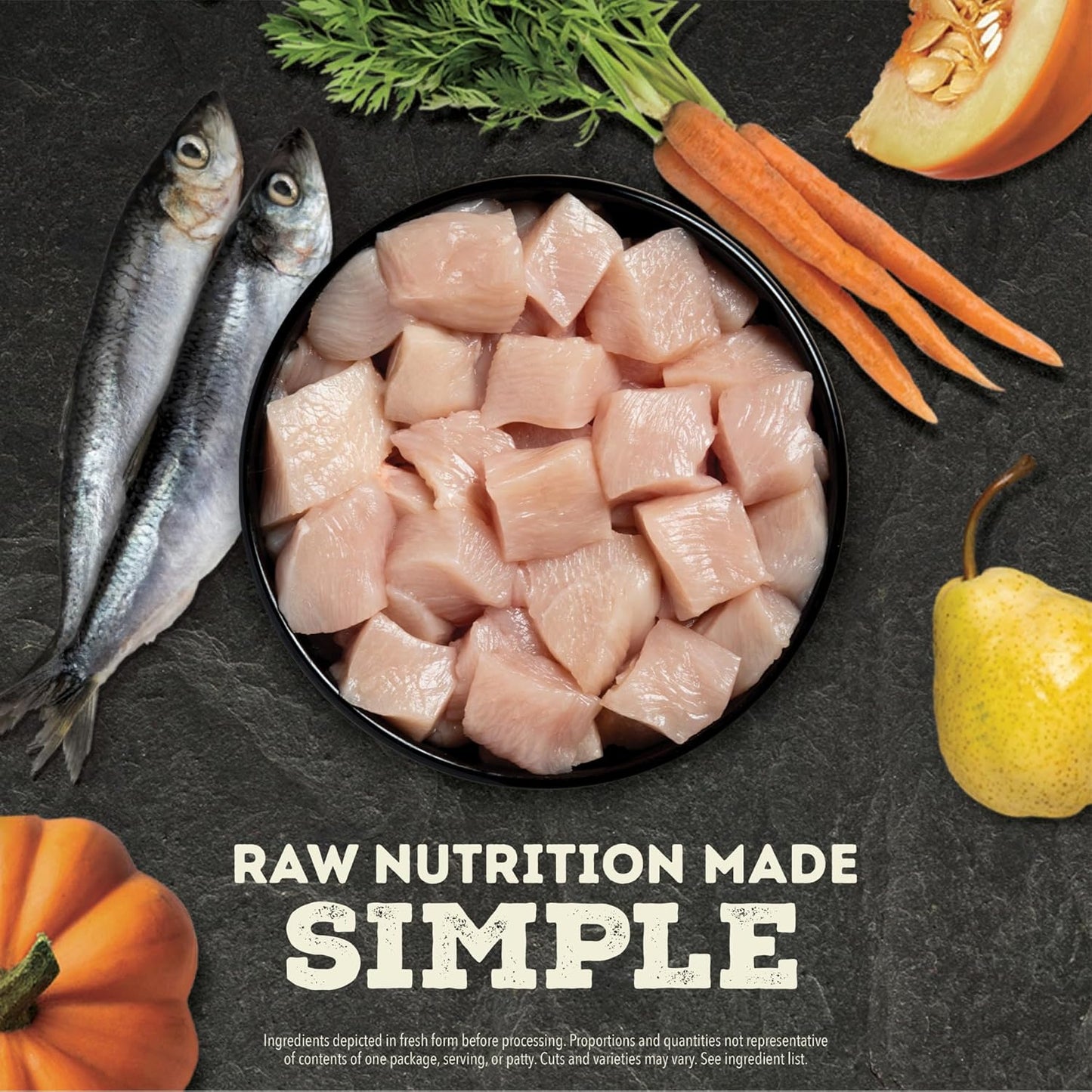 ACANA Grain-Free High Protein Freeze Dried Dog Food & Topper Free-Run Chicken Recipe Patties 14oz Bag