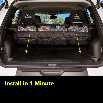 Meadowlark Premium SUV Cargo Liner for Dogs, Waterproof Pet Cargo Cover with Bumper Flap Protector, Durable Non-Slip, Universal Fit for SUVs, Sedans & Vans (74"" L x 41"" W) Brown