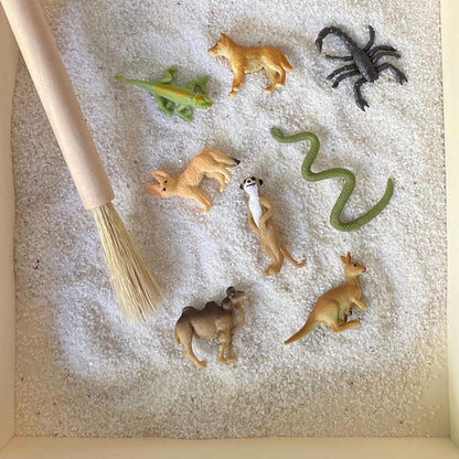 Safari Ltd. Good Luck Minis Desert Fun Pack - 8 Pack of (1) Inch Animal Figures - Toy for Boys, Girls & Kids Ages 5+