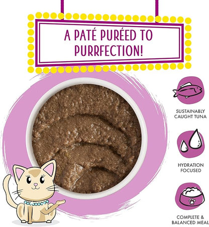 Weruva Wet Cat Food, Tic Tac Whoa with Tuna and Salmon Pate, 5.5oz Can, Pack of 8