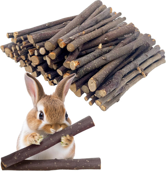 Apple Sticks 250g Natural Molar Wood Treats Toys for Small Animals, Rabbits, Guinea Pig, Bunny, Hamster, Rat, Chinchillas