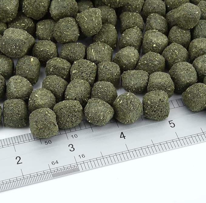 Timothy Hay Cubes 60 oz (6 * 10 oz) with Small Size - Timothy Grass Pellets for Tortoises Rabbits Guinea Pig Chinchilla