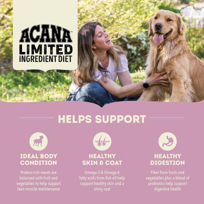 ACANA Singles Limited Ingredient Grain Free High Protein Dry Dog Food Lamb & Apple Recipe 13lb Bag