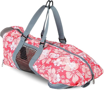 Cinf Cat Nail Clipping Cleaning Grooming Restraint Bag No Scratching Biting for Bathing Nail Trimming Injecting Examining(Flower,M)