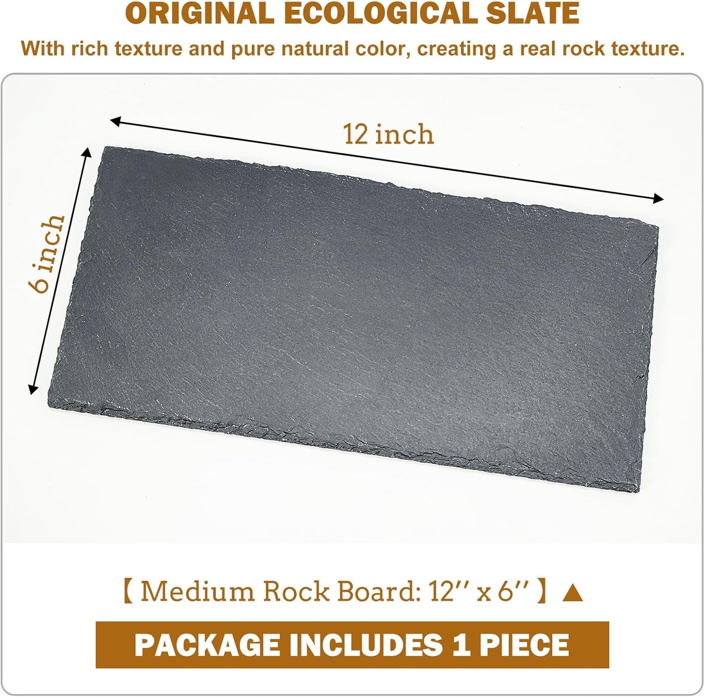 Tortoise Habitat basking Rock Feeding Dish Bowl Bearded Dragon/Lizard Original Rock Slab,Easy to Grind The Nails,with Non-Slip mats,Natural Food Bowl,Moisturizing Effect(Medium- Size)