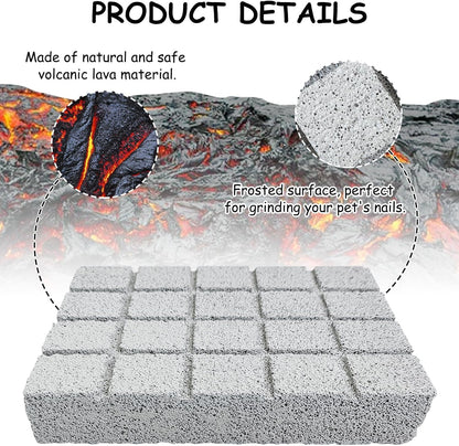 Hamiledyi 4PCS Rabbit Scratching Pads Bunny Lava Grinding Claw Pads Small Animal Foot Pads Hamster Scratch Board Chew Toys for Gerbil Chinchilla Hedgehog Guinea Pig Cage Accessories