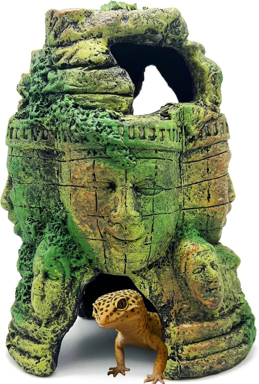 Bearded Dragon Reptile Hide Caves Khmer Buddha Ruins Décor Lizard Leopard Gecko Hideout Terrarium Tank Snake Amphibian Personalized Cambodia Decoration