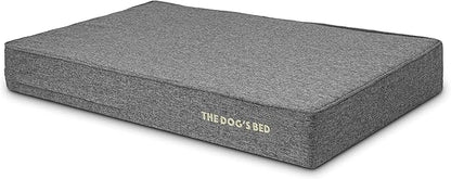 The Dog’s Bed Orthopedic Memory Foam Dog Bed, XL Grey Linen, Pain Relief for Arthritis, Hip & Elbow Dysplasia, Post Surgery, Lameness, Calming, Waterproof Washable Covers
