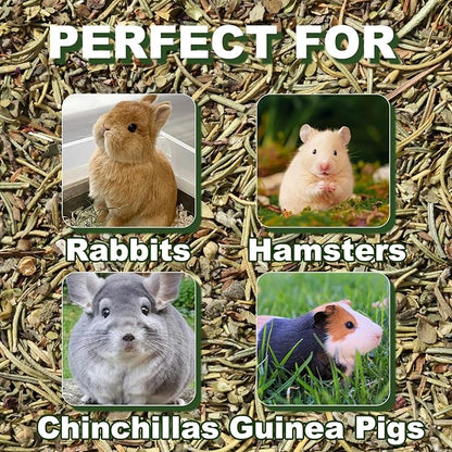 5 Pack Furry Timothy Hay Chewing Bowl for Guinea Pig & Bunnies,Edible Guinea Pig Food,Guinea Pig Toys, Bunny Toys