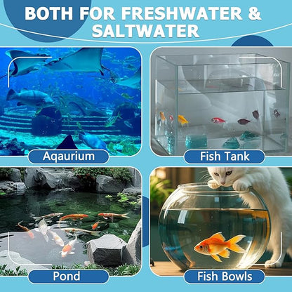 Aquarium Test Strips for Fish Tank: 9 in 1 Aquarium Water Test Kit for Freshwater - 50ct Fish Test Strips Testing Ammonia pH Nitrate Chlorine Nitrite Hardness Alkalinity Copper