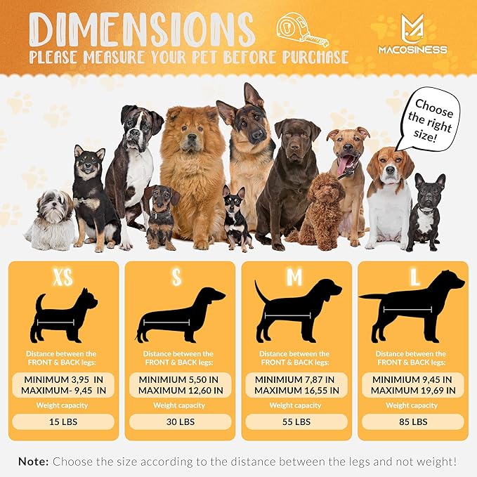 Pet Grooming Hammock for Nail Trimming - Complete Groomers Helper Set for Pet - Dog Grooming Hammock with Hook - Cat Nail Clipper - Dog Hammock for Nail Clipping (XS, Gold with Black Paws)