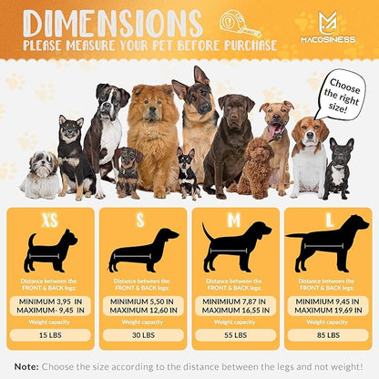 Pet Grooming Hammock for Nail Trimming - Complete Groomers Helper Set for Pet - Dog Grooming Hammock with Hook - Cat Nail Clipper - Dog Hammock for Nail Clipping (XS, Gold with Black Paws)