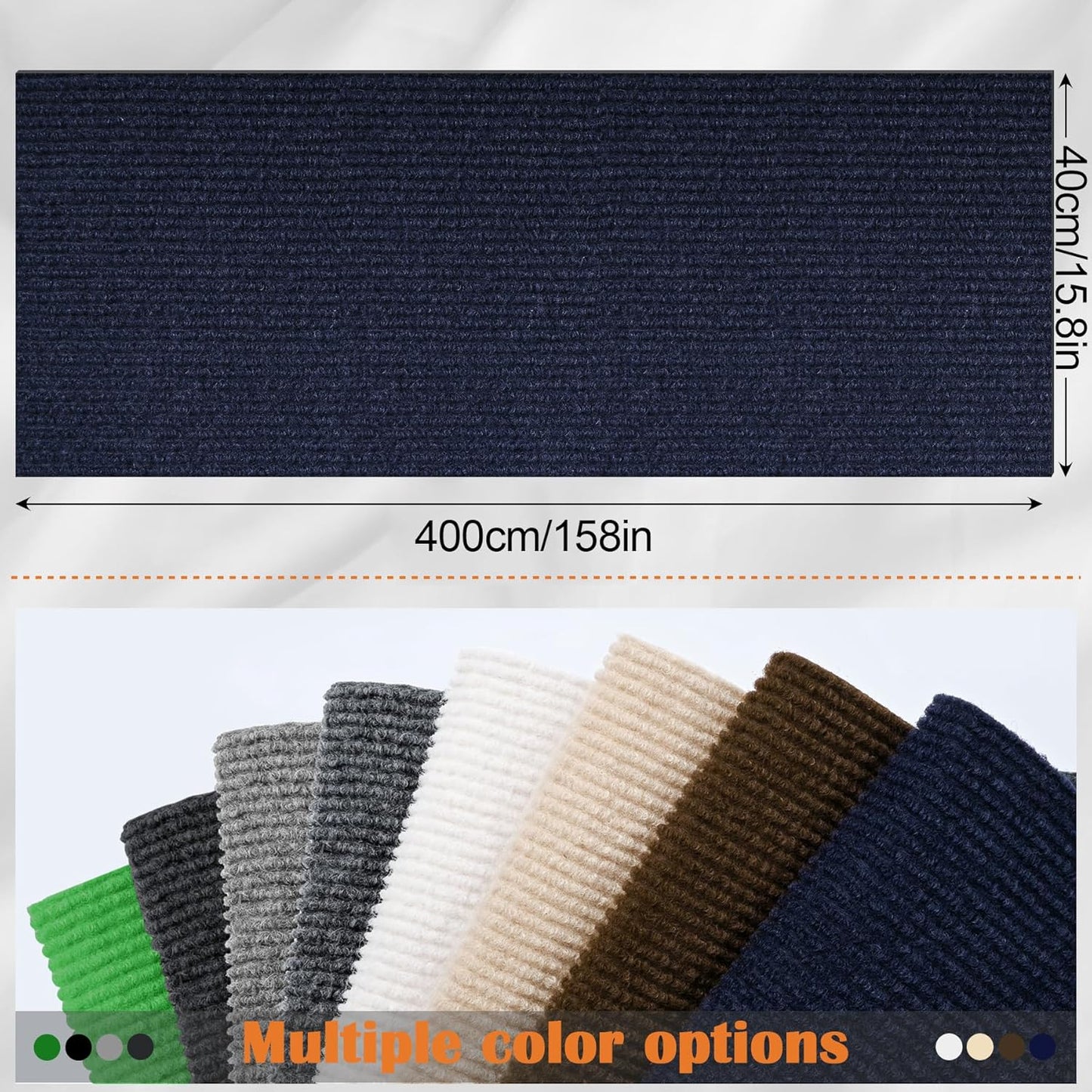 Cat Scratch Furniture Protector - 158" x 15.8" Trimmable Self-Adhesive Cats Claws Scratch Pads, DIY Cat Climbing Couch Protector for Scratch Post Cat Tree Replacement Indoor (Dark Blue)