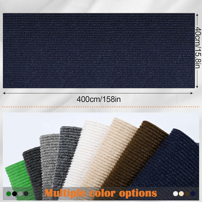 Cat Scratch Furniture Protector - 158" x 15.8" Trimmable Self-Adhesive Cats Claws Scratch Pads, DIY Cat Climbing Couch Protector for Scratch Post Cat Tree Replacement Indoor (Dark Blue)