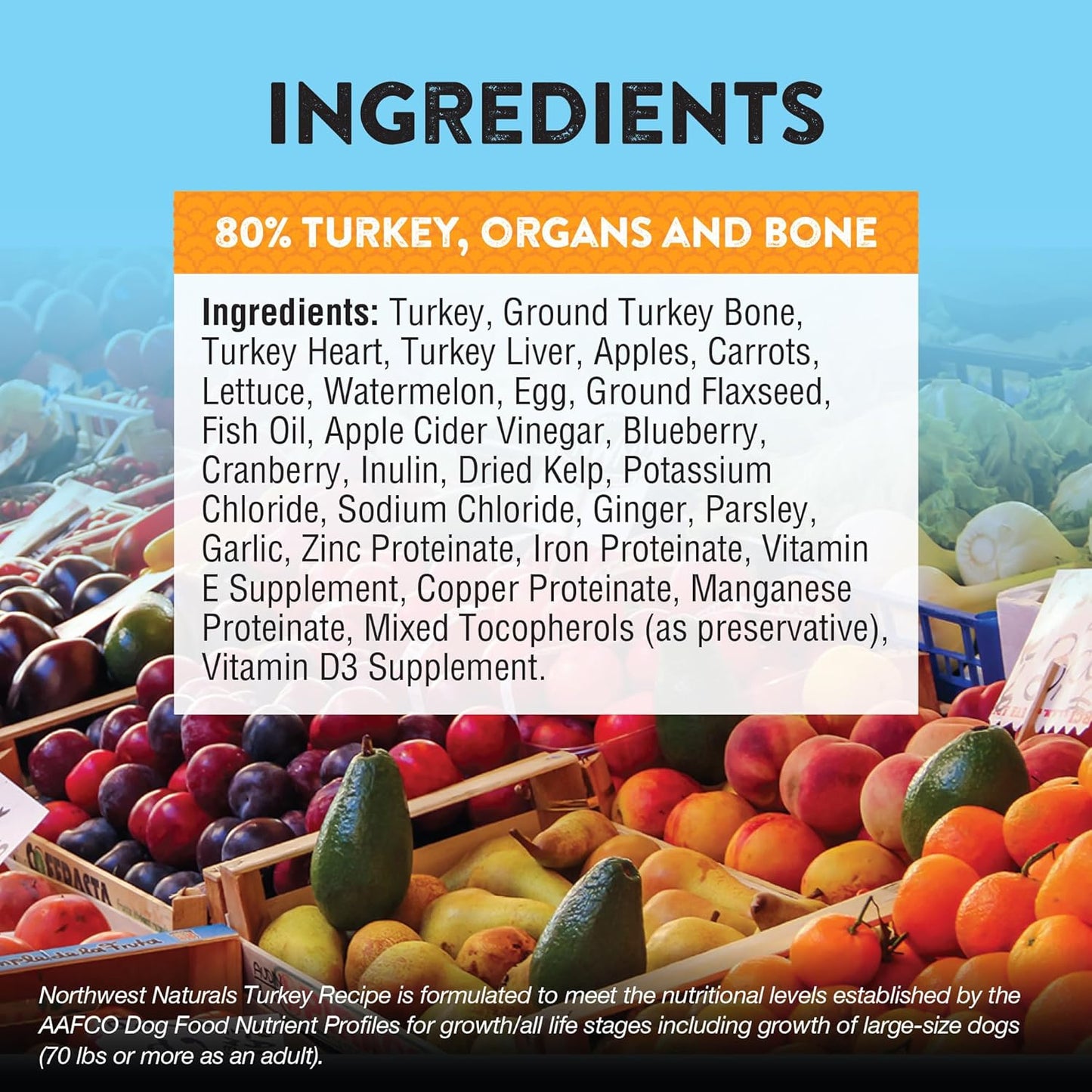 Northwest Naturals Freeze-Dried Turkey Dog Food - Bite-Sized Nuggets - Grain-Free, High-Protein, Raw Diet, Human-Grade, Limited Ingredients, All Natural, Made in The USA, Healthy & Nutritious - 25 Oz