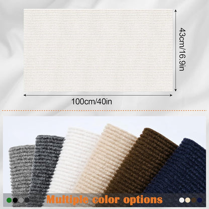 Cat Scratch Furniture Protector - 40" x 17" Trimmable Self-Adhesive Cats Claws Scratch Pads, DIY Cat Climbing Couch Protector for Scratch Post Cat Tree Replacement Indoor (Cream White)