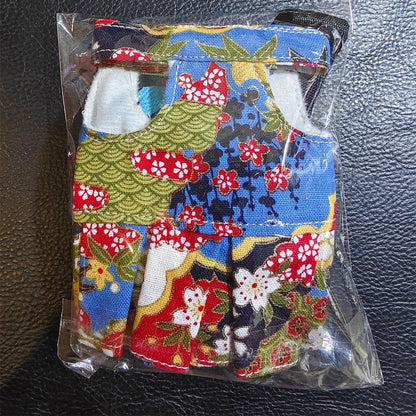 3 Sets Squirrel Leash and Harness Set,Traction Rope Strap, Ferret Harness Vest, Adjustable Flora Small Animal Harness Vest for Ferret, Dwarf Chinchilla, Guinea Pig, Fancy Rat (Medium)