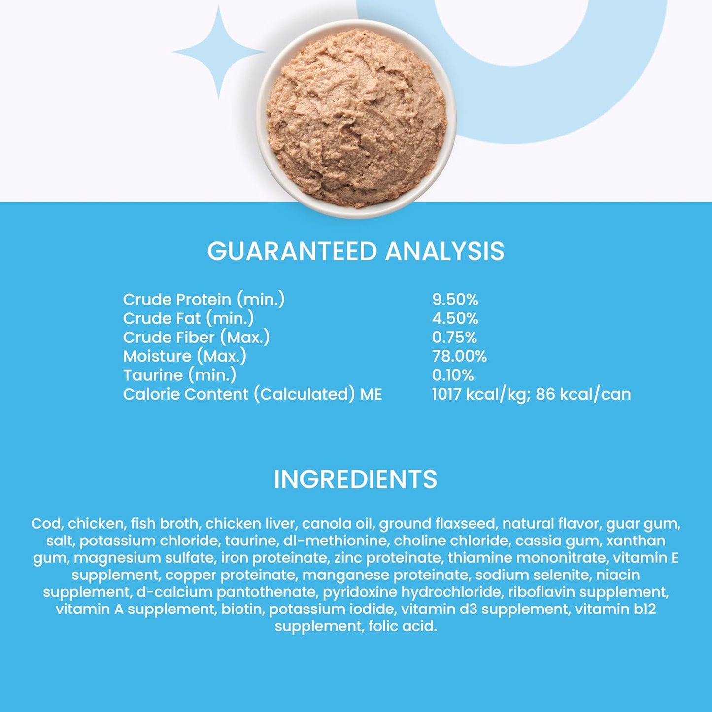 I and love and you Wet Cat Food - Oh My Cod Pâté - Cod Recipe, Grain Free, Filler Free, 3oz Pack of 24 Cans