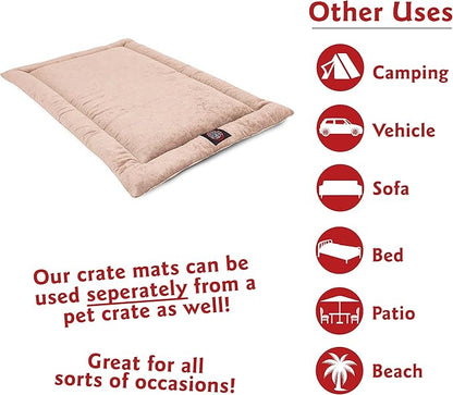 36" Villa Pearl Crate Dog Bed Mat By Majestic Pet Products