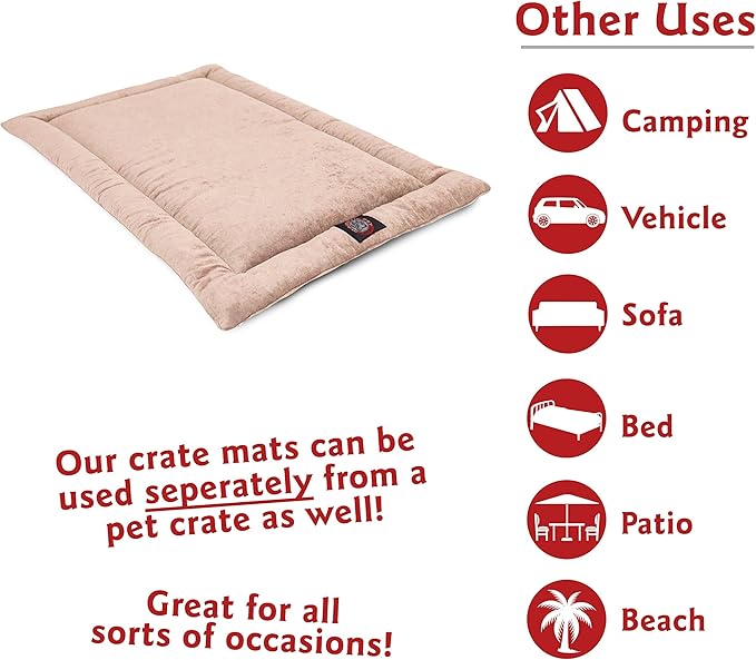 48" Villa Pearl Crate Dog Bed Mat By Majestic Pet Products