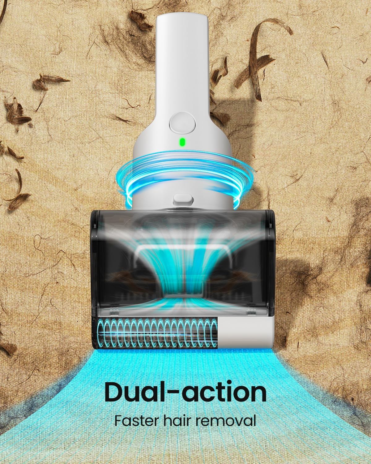 Electric Pet Hair Removal Tool,2025-Upgrade Cat&Dog Hair Vacuum & Lint Rollers Remover,Automatic Portable Hair Tool for Indoor and Outdoor,Cat Bed,Climbing Frame,Board,Carpet,Mats,Car Mats