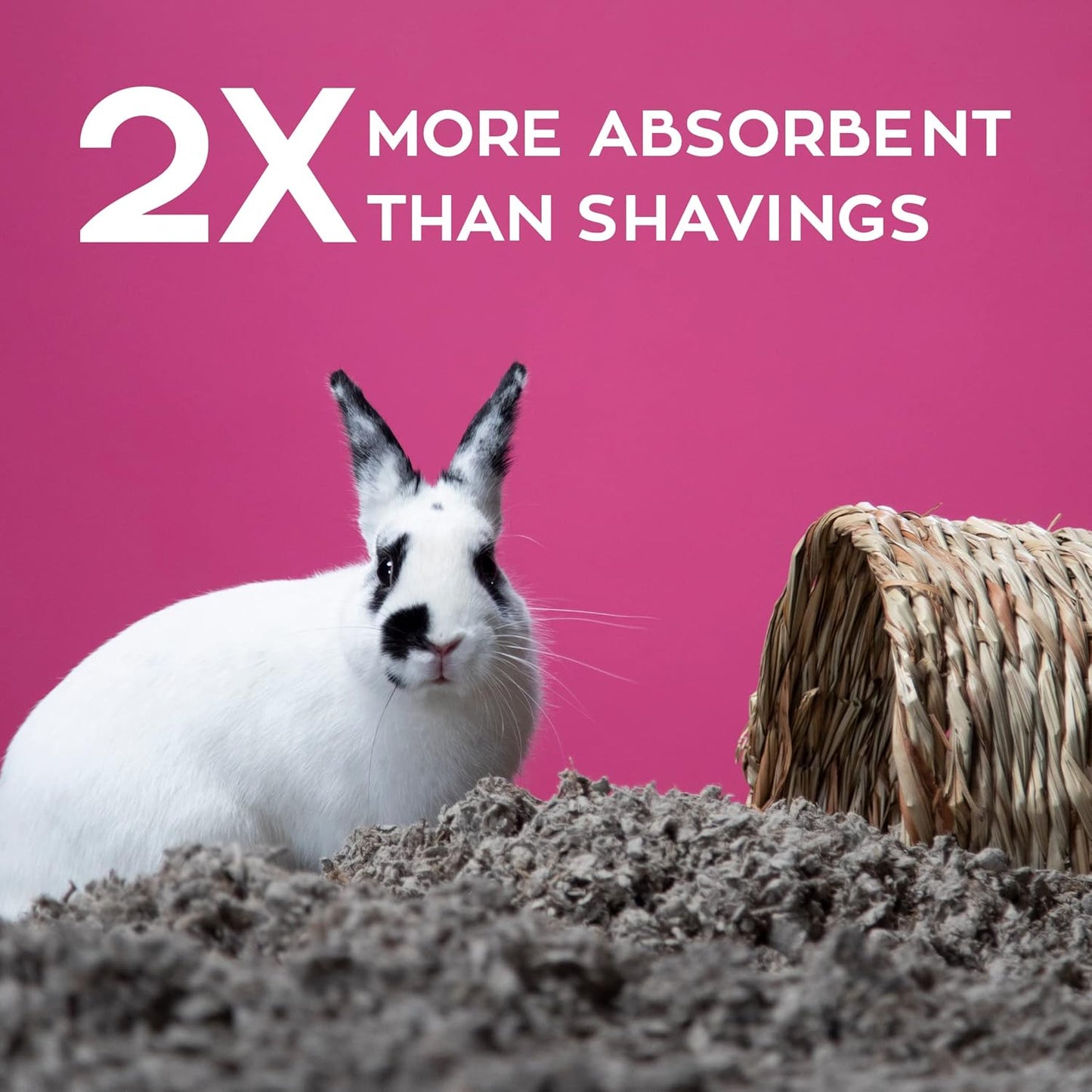 Carefresh 99% Dust-Free Natural Paper Small Pet Bedding with Superior 10 Day Odor Control & Absorption, for Guinea Pigs, Hamsters, Rabbits, & Rats, 60 L