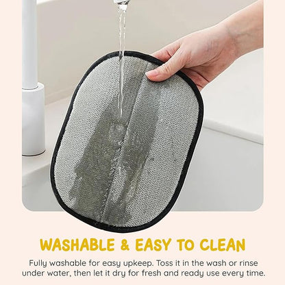 Pet Hair Removal Glove 2-Pack – Reusable Dog & Cat Fur Remover Mitts – Electrostatic Lint Removal Tool for Furniture, Clothing, Carpet & Car Seats