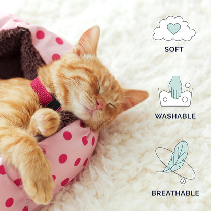 Hepper Hemp Safety Breakaway Cat Collar with Bells - Adjustable Large to Small Kitten Collar with Bell - Cat Collars for Girl Cats/Cat Collars for Boy Cats - Minimalist Cute Cat Collar with Cat Bells