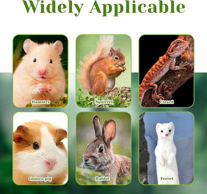 3 Pack Bearded Dragon Harness and Leash Set, Bearded Dragon Leash, Soft Leather Harness with 6.56FT/2M Retractable Leash, Small Animal Easy Walk Harness for Ferret, Rabbit, Hamster, Lizard (Brown)